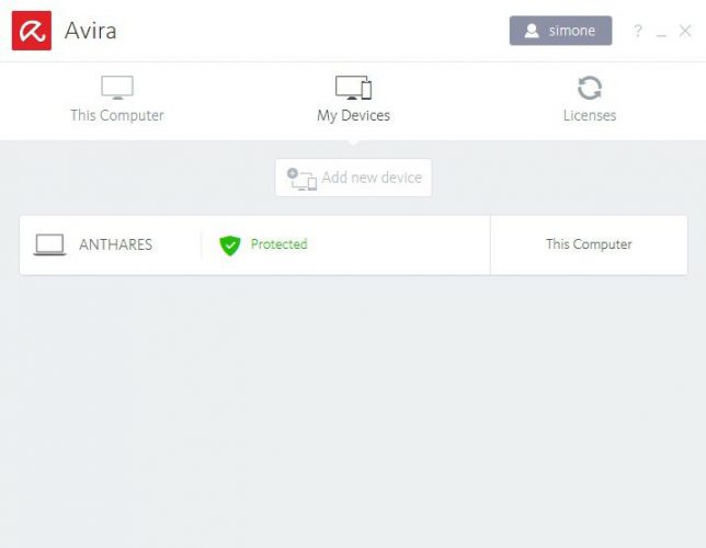 recensione AVIRA antivirus suite-my device