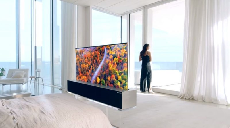 LG Signature Oled TV R-televisore che si arrotola