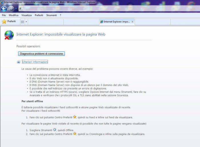 Impossibile visualizzare la pagina Web | Come risolvere impossibile visualizzare una pagina web
