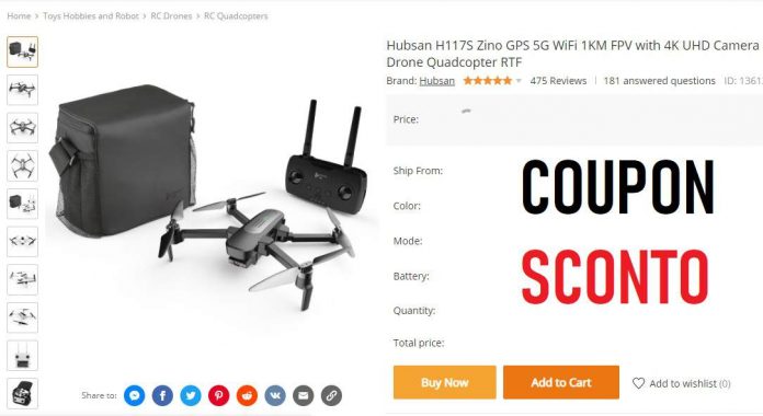 Hubsan Zino coupon banggood