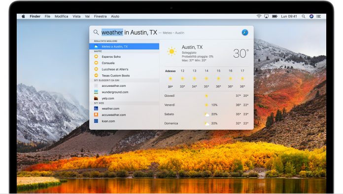 spotlight non funziona su mac