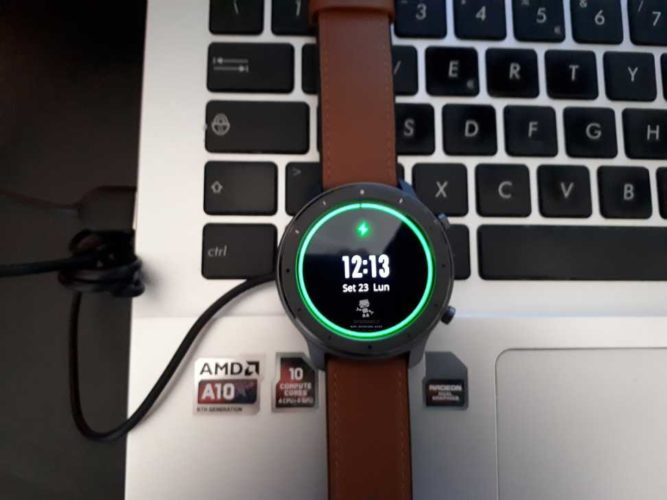 amazfit gtr 47mm carica