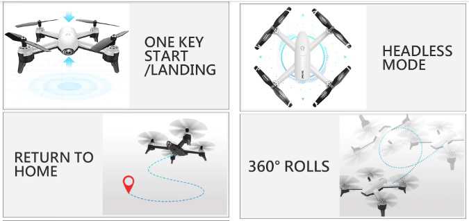 funzioni SG106 Drone Gearbest