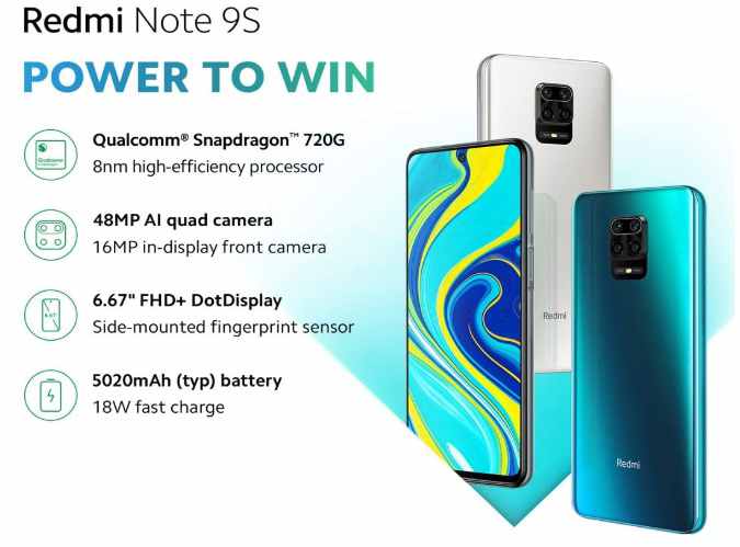 migliori smartphone 2020-redmi note 9s