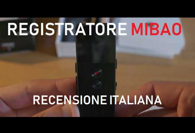 Mibao registratore vocale digitale Recensione | Video | Prezzo |  InfoDrones.It