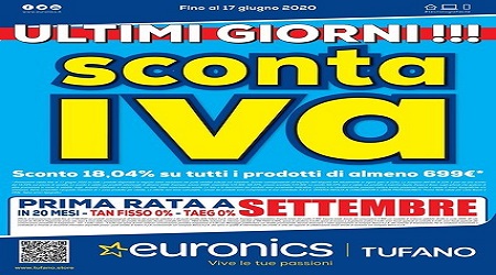 Volantino offerte euronics Giugliano in Campania