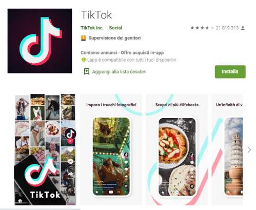 tiktok gratis da scaricare