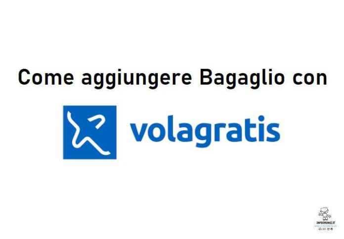 come aggiungere bagaglio con volagratis