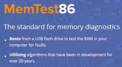 Test Ram-memtest86
