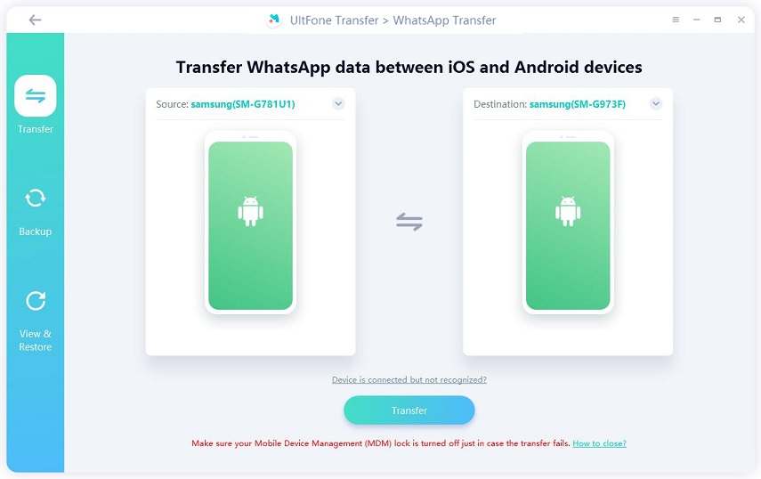 Trasferire chat WhatsApp da Android a iPhone -3