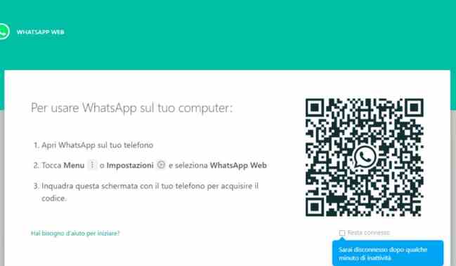 Nessun codice valido qr rilevato su whatsapp-2