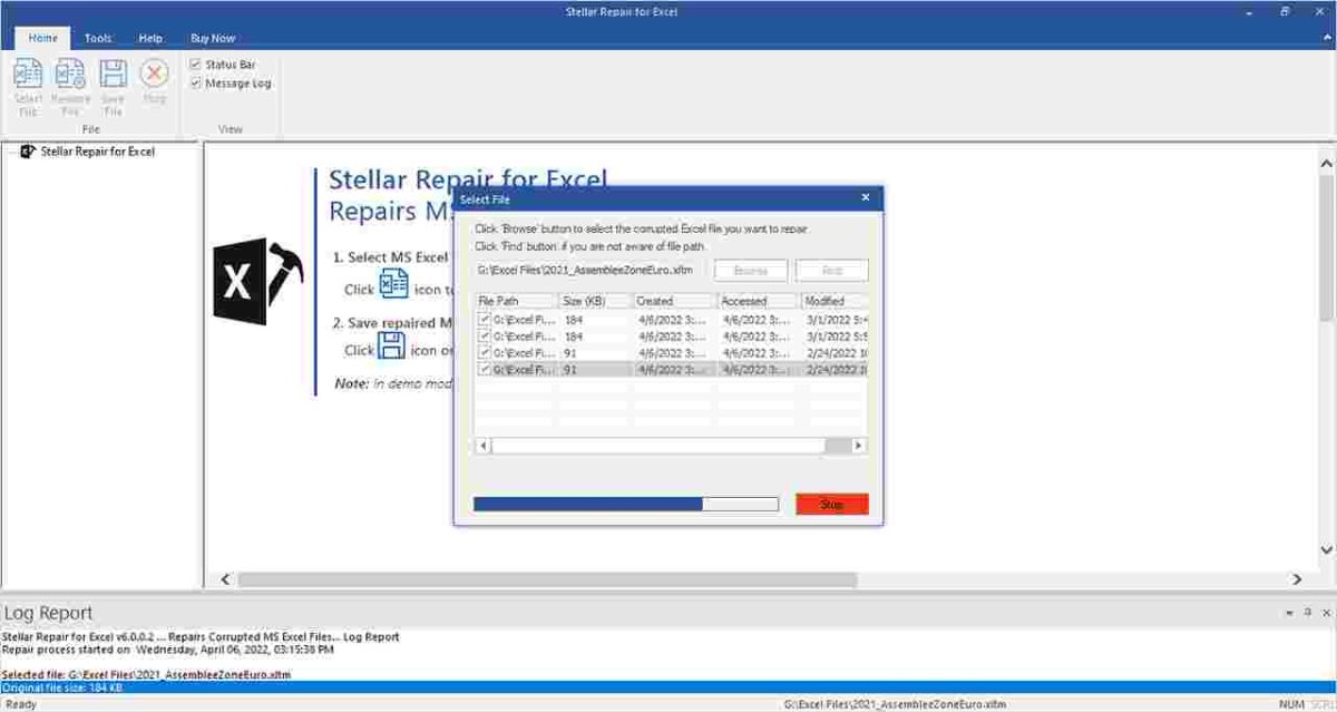 Recensione Stellar Repair for Excel -2