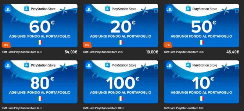 Dove Comprare Gift Card PlayStation-2