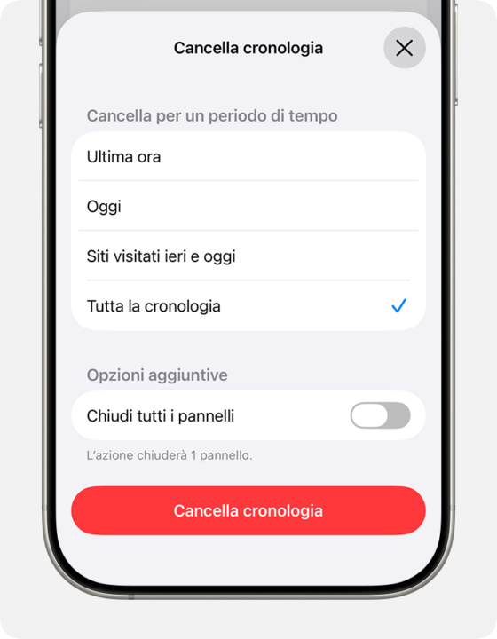 Come togliere cronologia su Google-iphone